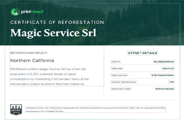 certificato riforestazione